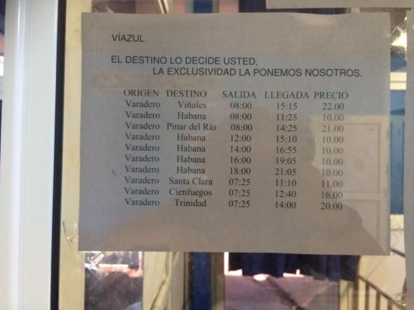 VIazul-Bus-Timetable-Varadero