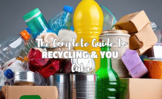 recycling waste in a pile