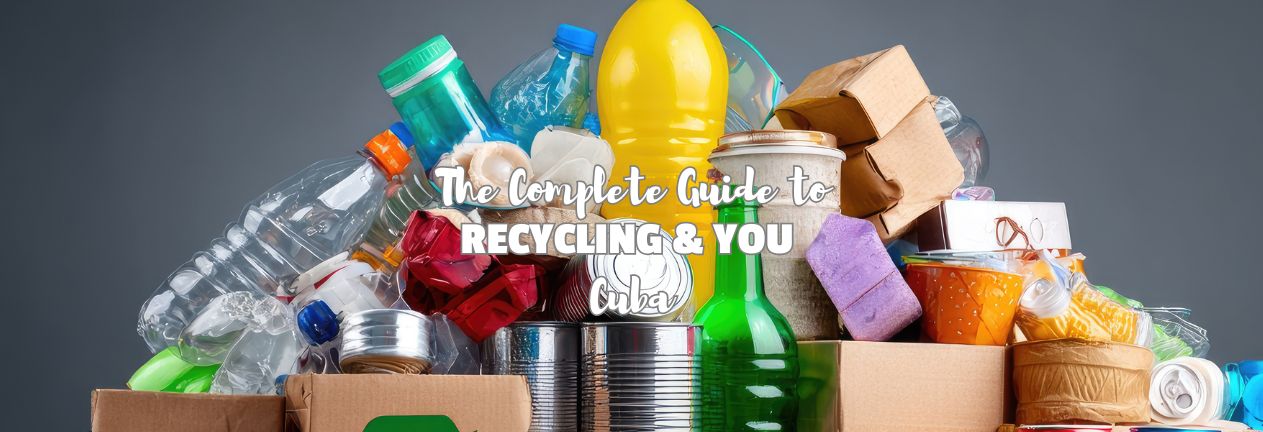 recycling waste in a pile