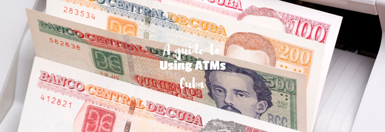 Cuban Pesos in counting machine