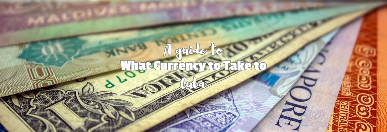 Mixture of currencies on table