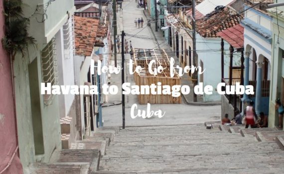 Streets and steps in Santiago de Cuba