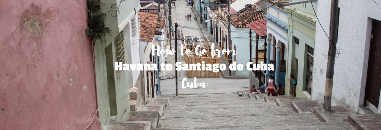 Streets and steps in Santiago de Cuba